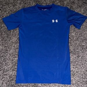 Under Armour blue compression short sleeve shirt